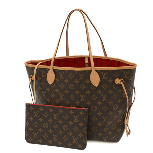 LOUIS VUITTON Handbags - Louis Vuitton Monogram Neverfull MM Tote Bag Cerise M46987